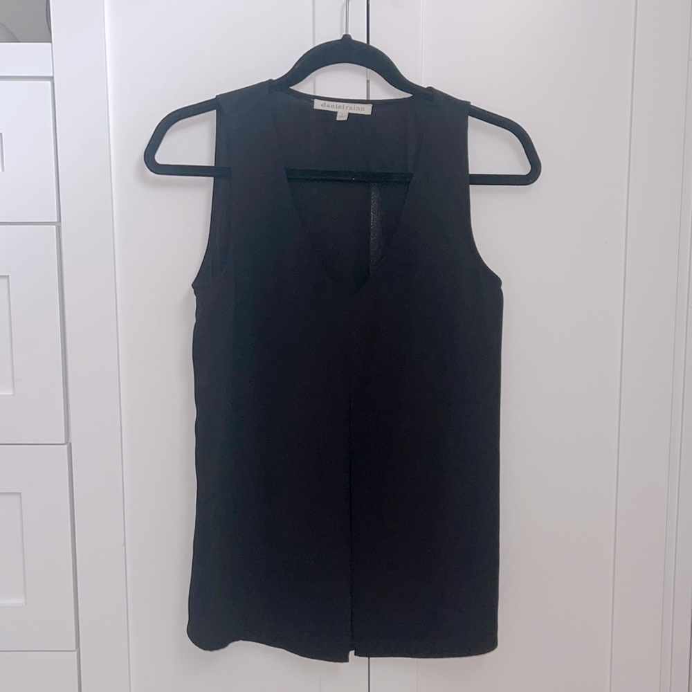Small. Daniel Rainn. Black. Blouse. Worn only once! Like new.